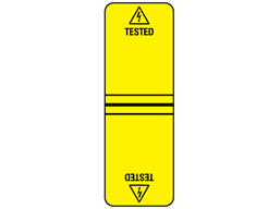 Tested cable wrap label