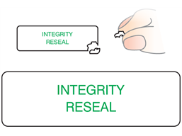 Integrity reseal label