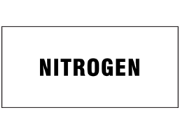 Nitrogen pipeline identification label