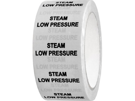 Steam low pressure pipeline identification tape.