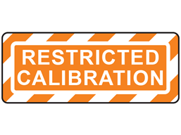 Restricted calibration label