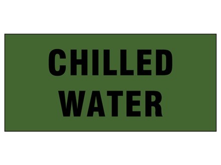 Chilled water pipeline identification tape.
