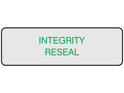 Integrity seal label