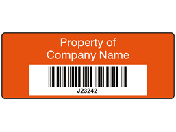 Scanmark+ barcode label (text on colour), 19mm x 50mm