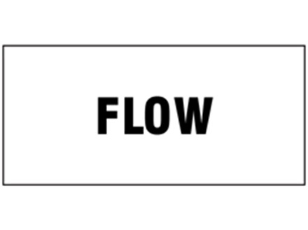 Flow pipeline identification tape.