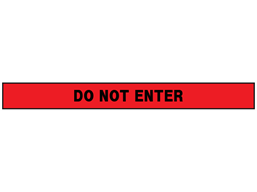 Do not enter barrier tape