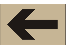 Directional arrow heavy duty stencil