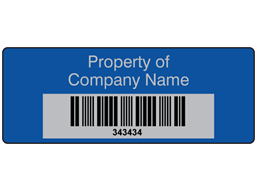 Scanmark foil barcode label (text on colour), 19mm x 50mm