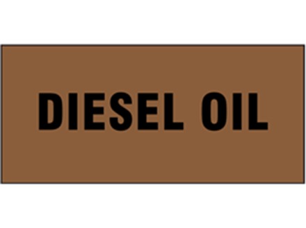 Diesel oil pipeline identification tape.