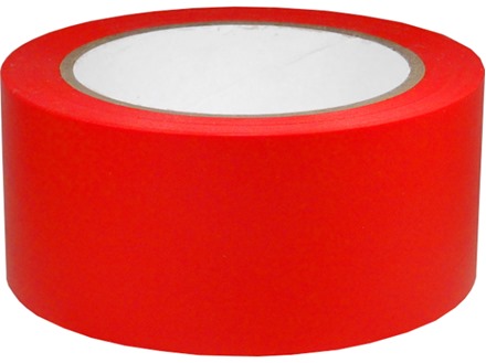 Safety and floor marking tape, red.