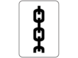 Do not use chains packaging symbol label