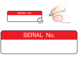 Serial number label