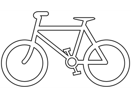 Bicycle route symbol thermoplastic marker