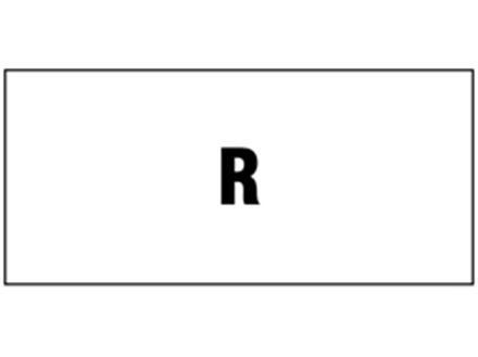 R pipeline identification tape. | ZPT938 | Label Source