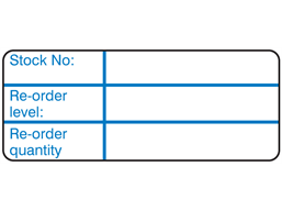 Stock number label