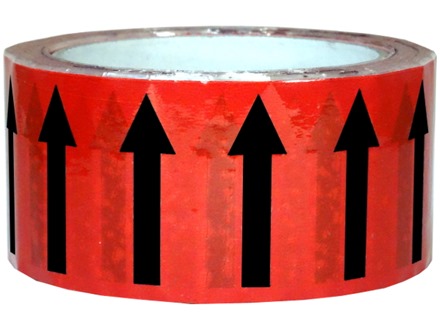 Flow indication tape for fire services