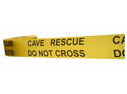 Cave rescue, do not cross barrier tape