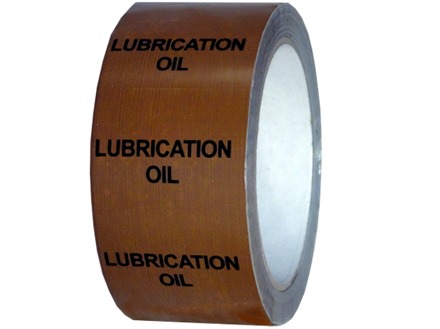 Lubrication oil pipeline identification tape.