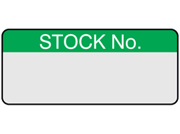 Stock number aluminium foil labels.