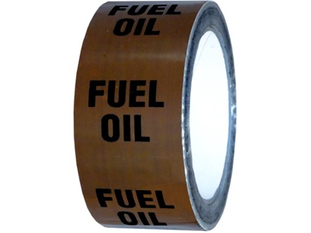 Fuel oil pipeline identification tape.
