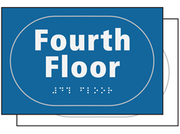 Fourth floor sign.