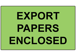 Export papers enclosed labels