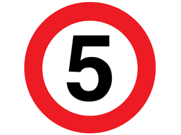 5 mph limit floor marker