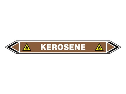 Kerosene flow marker label.