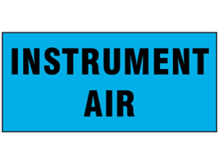 Instrument air pipeline identification tape.