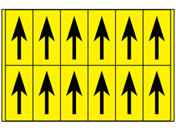 Multipurpose arrow labels, 56mm x 21mm