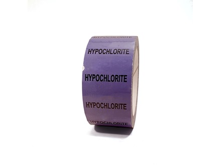 Hypochlorite pipeline identification tape.