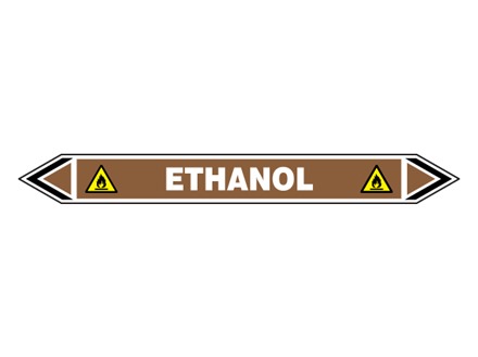 Ethanol flow marker label.