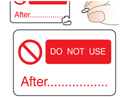 Do not use after label