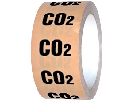 CO2 pipeline identification tape.