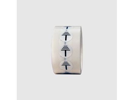 Electrical earth symbol label.
