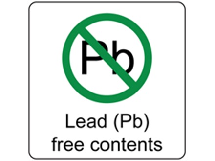 Lead (Pb) free contents label