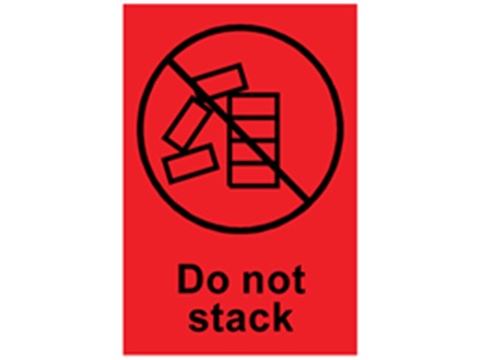 Do not stack shipping label.