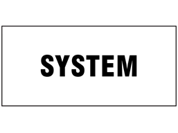 System pipeline identification tape.