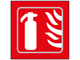 Fire extinguisher symbol sign.