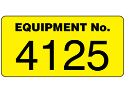 Assetmark jumbo serial number label, 50mm x 100mm