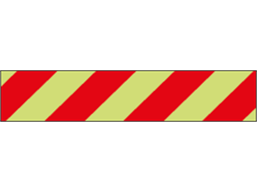 Photoluminescent fire hazard tape