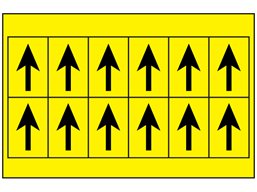 Multipurpose arrow labels, 38mm x 21mm