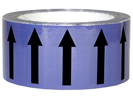 Flow indication tape for acids and alkalies
