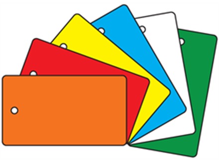 Plain Plastic Tags (Rectangular, 65mm x 115mm)