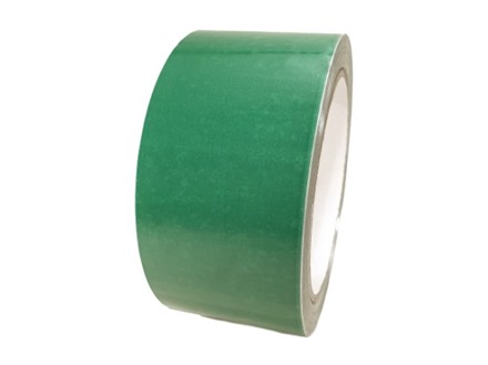 Plain emerald green pipeline identification tape.