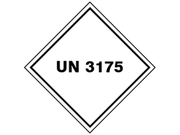 UN 3175 (Solids containing flammable liquids) label.