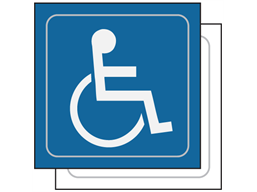 Disabled wheelchair symbol sign.