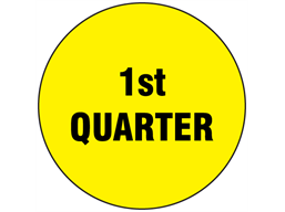 First quarter inventory date label