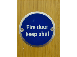 Fire door keep shut symbol door sign.