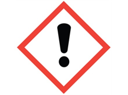 GHS harmful/irritant hazard label